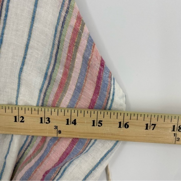 Vintage Havana Pink Striped Jumpsuit lurex‎ linen Sz S - Picture 9 of 9